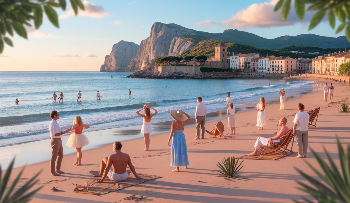 Paysage vibrant de la Costa Daurada mêlant culture et nature