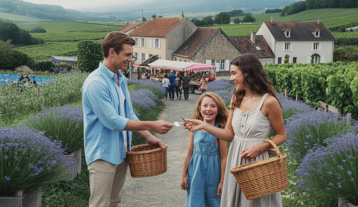 Paysage touristique français authentique illustrant le tourisme local en 2025