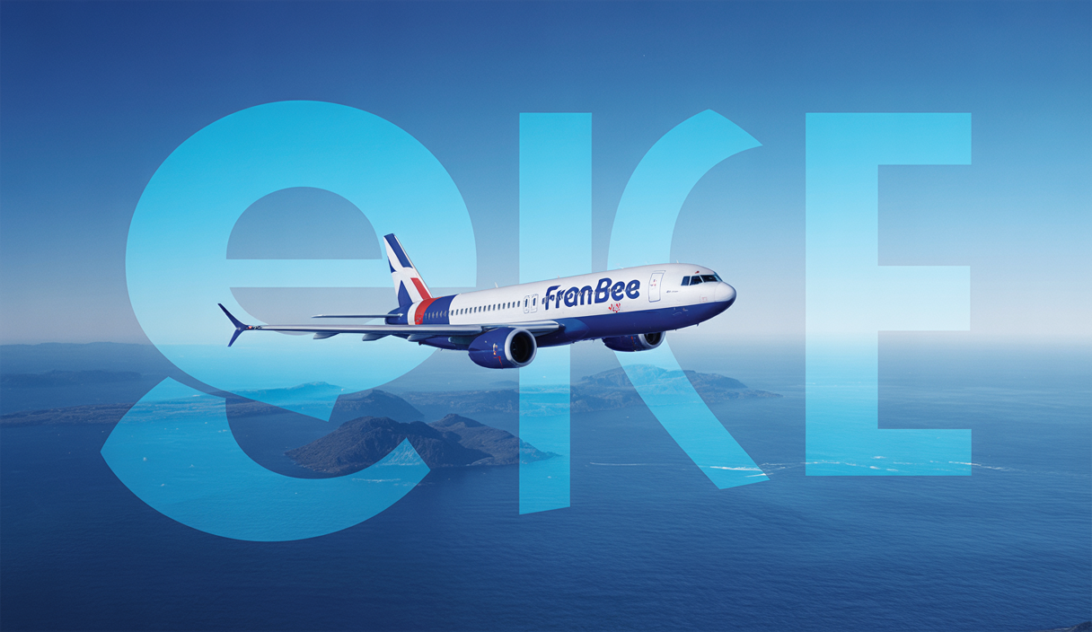 Avion de French bee en vol offrant une liaison aérienne transatlantique abordable