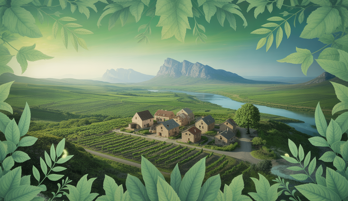 Vue idyllique du hameau préservé de Saparale en Corse dans la vallée de l'Ortolo.