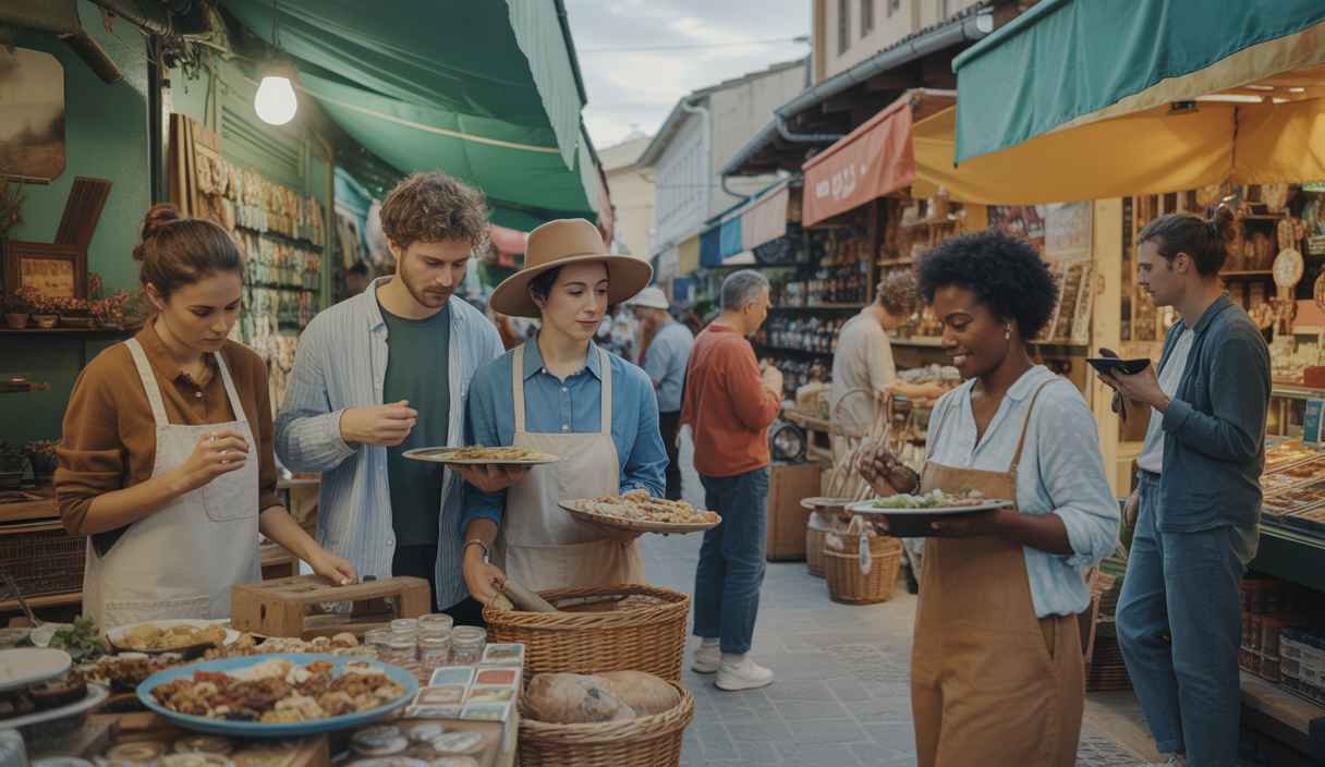 Une illustration captivante explorant le tourisme authentique en 2025