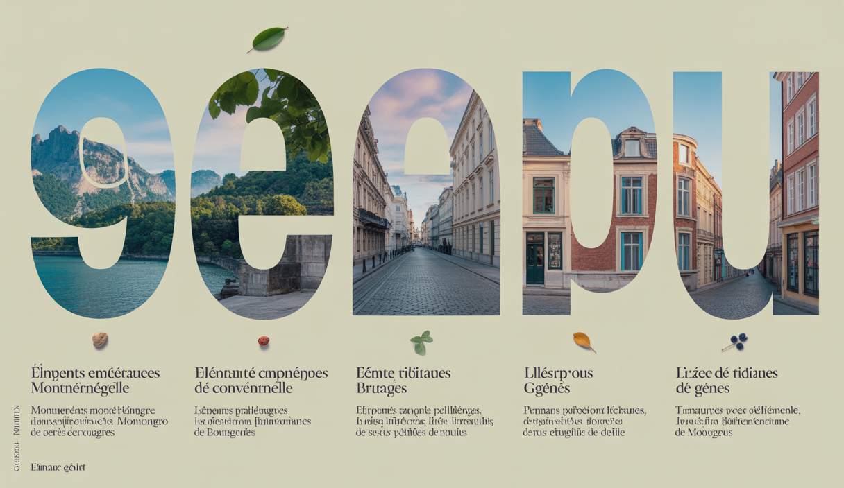 Image vive et immersive des destinations européennes peu connues.