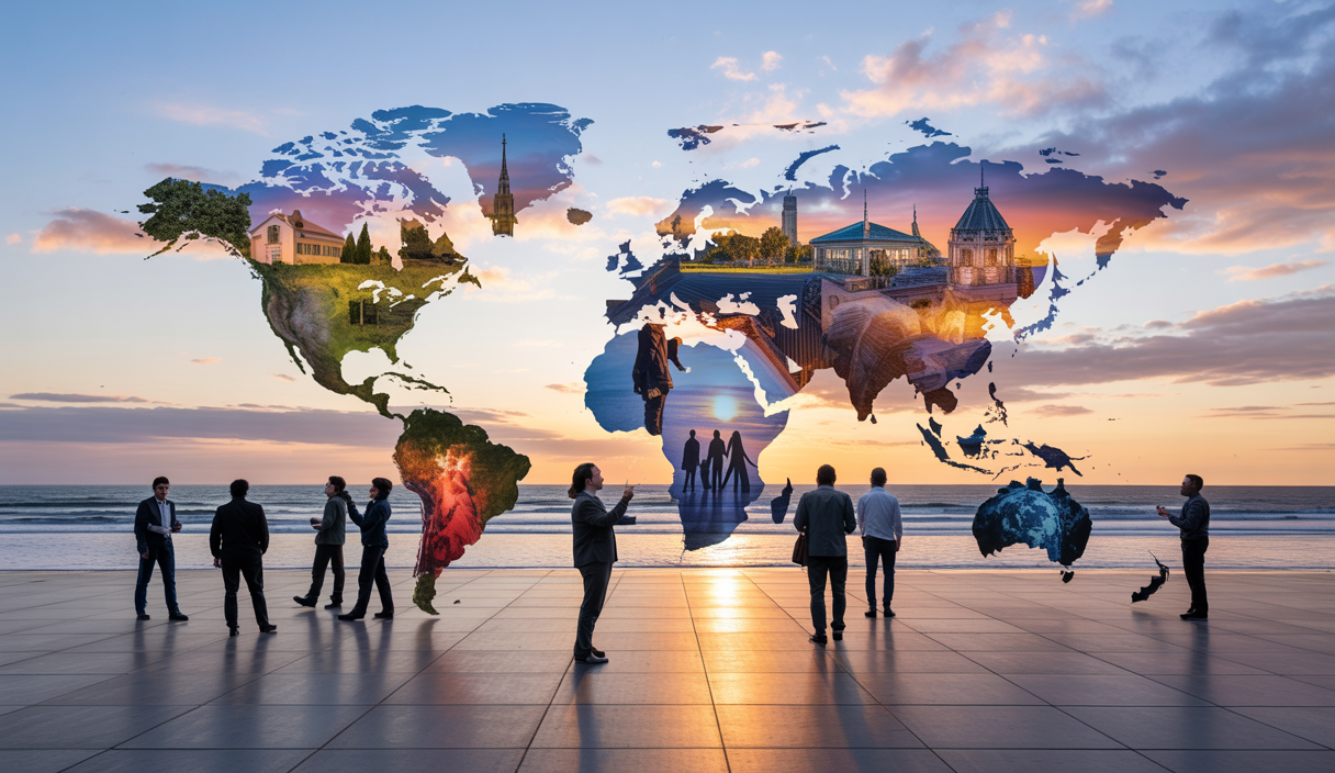 Image montrant l'impact positif du tourisme sur l'économie mondiale et locale.