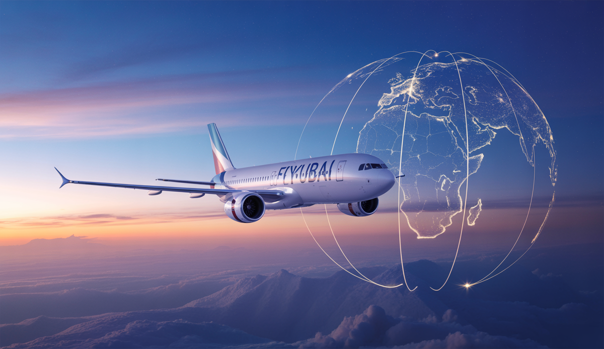 Illustration de l'impact des nouvelles liaisons aériennes de flydubai sur le tourisme en 2025
