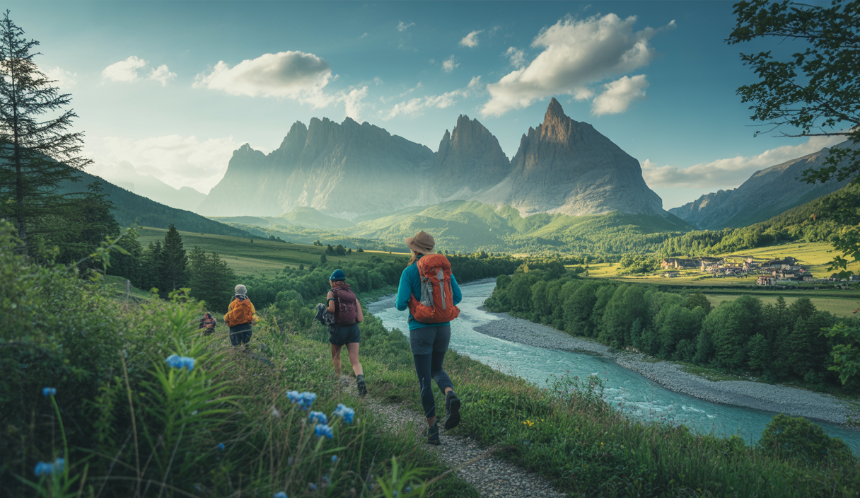 Paysage pittoresque du Massif des Écrins
