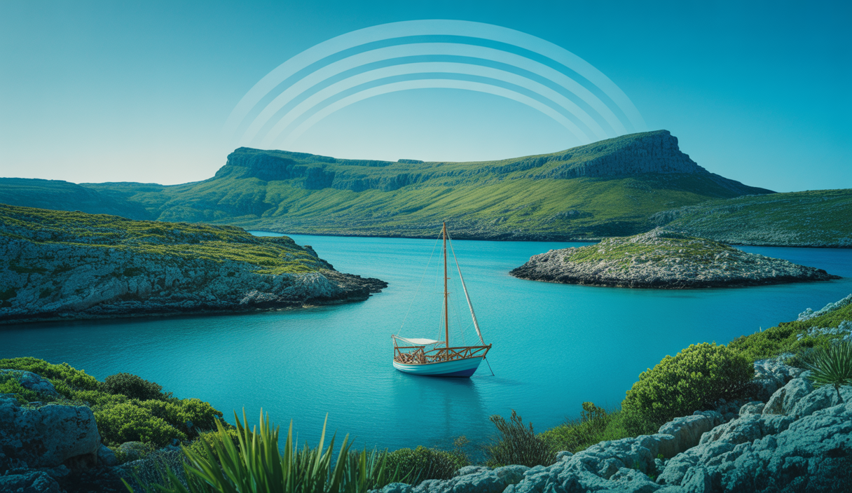 Vue captivante du Blue Lagoon de Malte avec initiatives durables