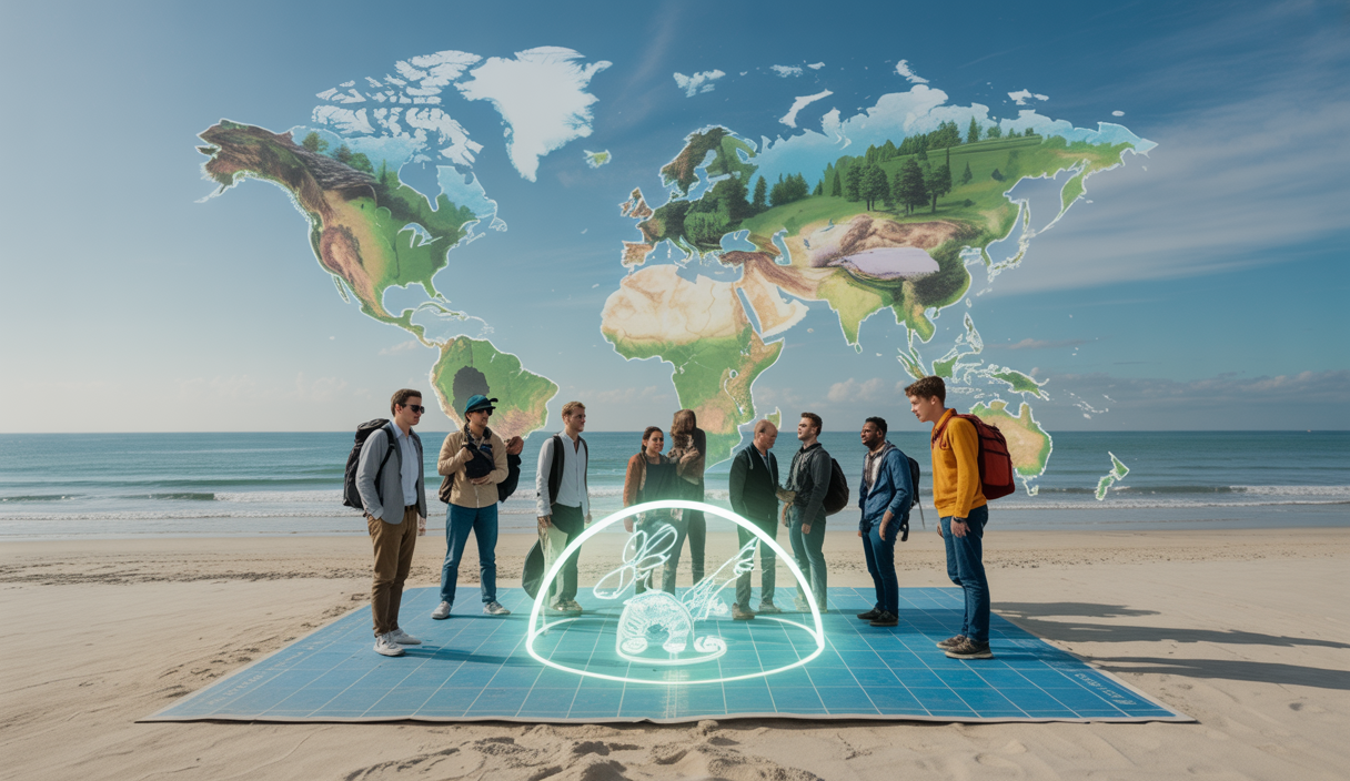 Représentation visuelle de la reprise et des innovations dans le secteur touristique